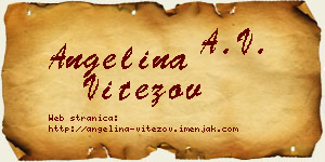 Angelina Vitezov vizit kartica